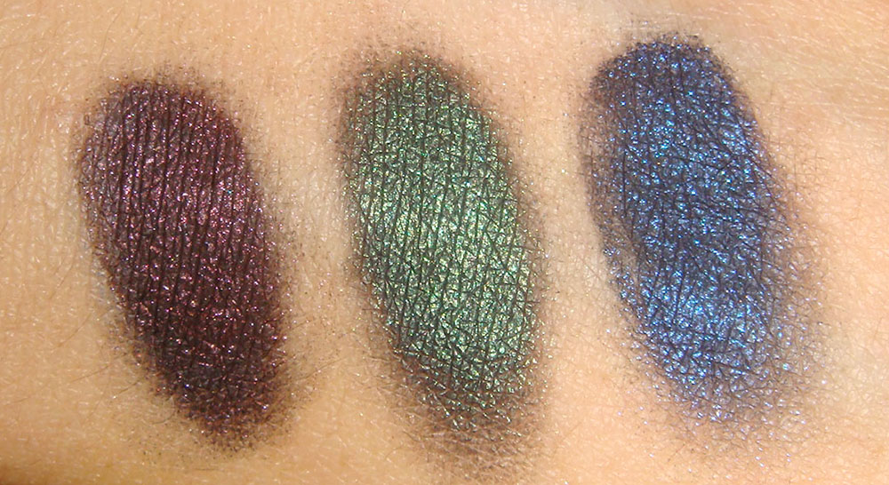 NARS Night Series Eyeshadow swatches