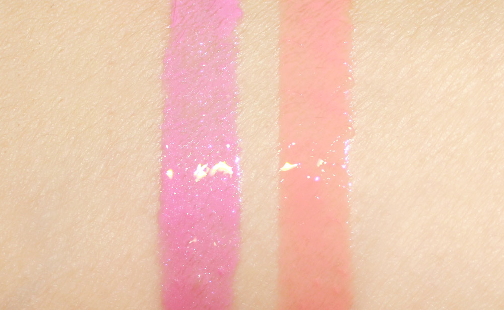 MAC Give Me Liberty Of London Lipglass swatches