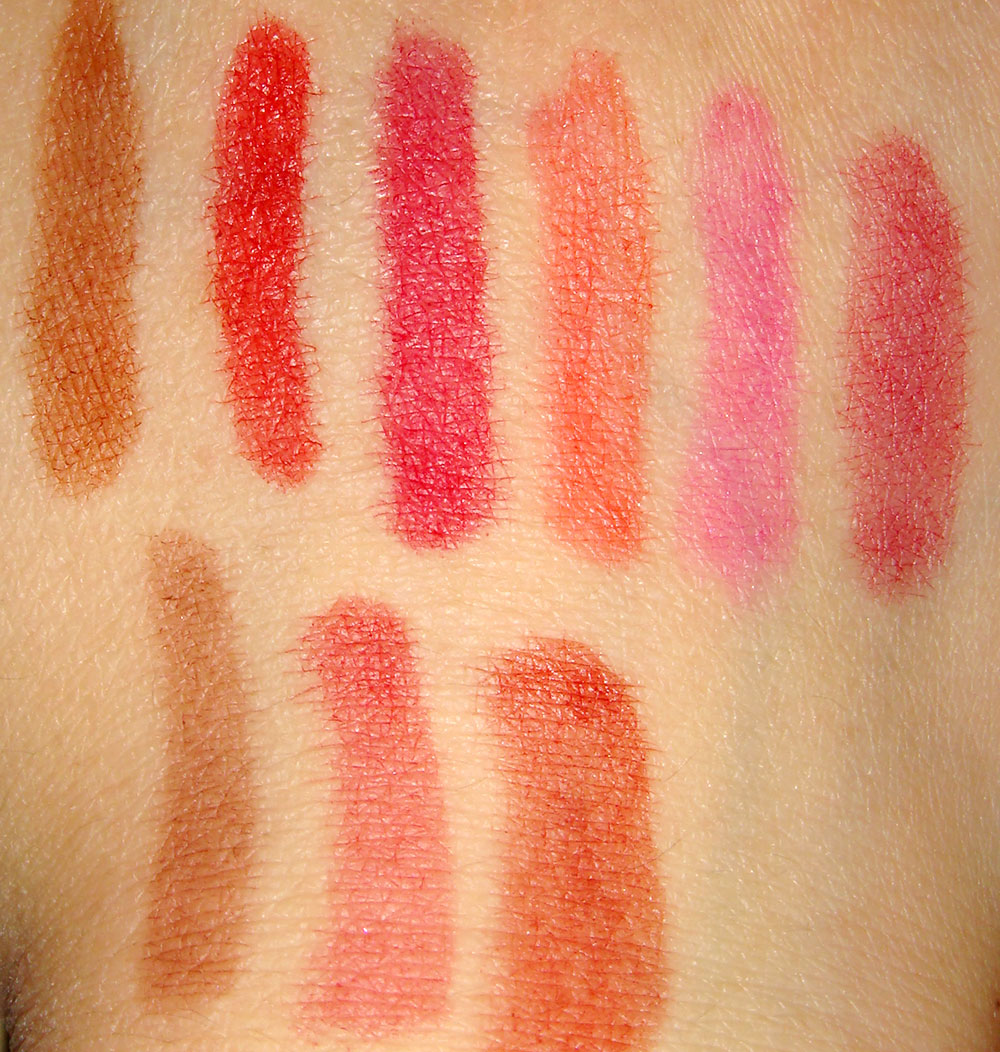 MAC PRO Longwear Lipstain Marker Swatches