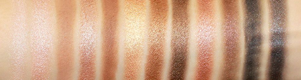 Urban Decay Naked Palette Eyeshadow Swatches