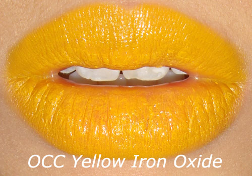 OCC Yellow Iron Oxide Lip Tar Swatch