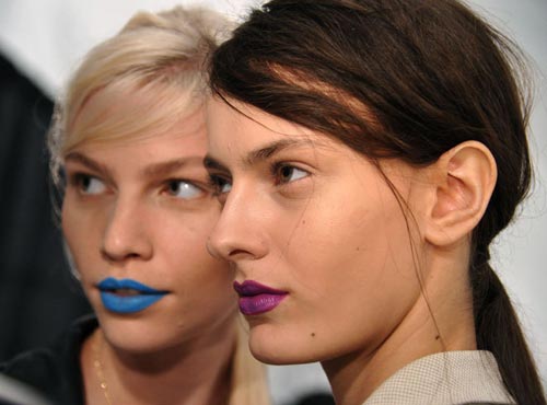 Backstage makeup at Richard Chai Love S/S 2012 show