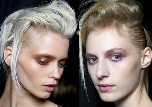 Hair and makeup at Haider Ackermann Spring/Summer 2012