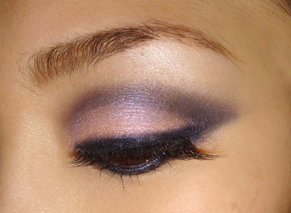 Purple smoky eye makeup tutorial