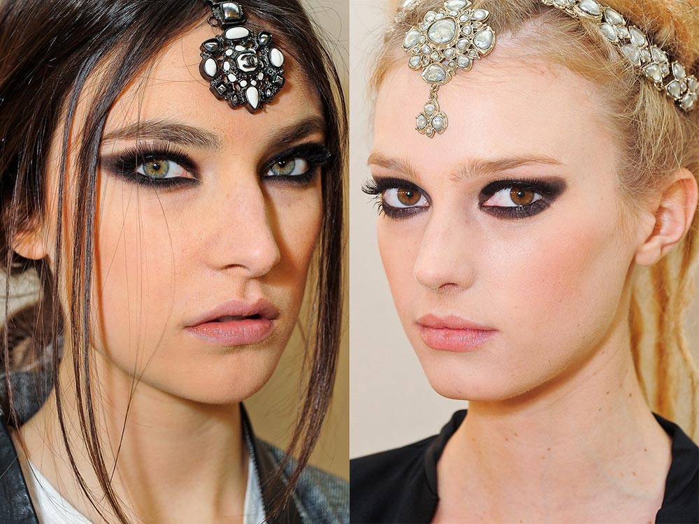 Chanel Pre-fall 2012 Indian-inspired makeup look