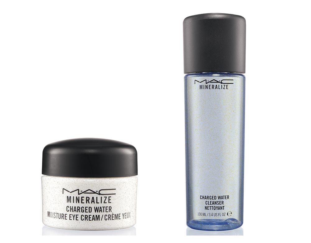 MAC Mineralize Charged Water Moisture Eye Cream and Charged Water Cleanser