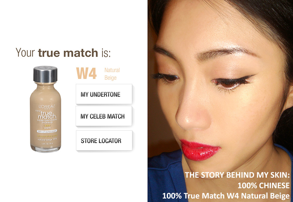 Wearing L&#39;oreal True Match Super Blendable Makeup and True Match Powder in W4 Natural - wearing-loreal-true-match-w4-natural-beige