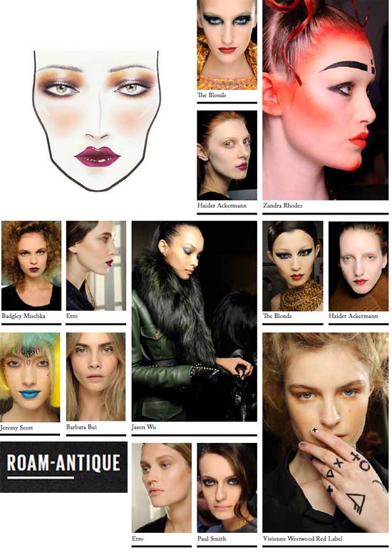 MAC Autumn/Winter 2012 Roam-antique Trend and Makeup Looks