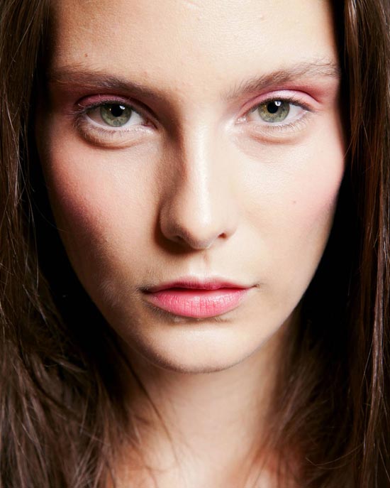 Pink Eye and Lip makeup at Costello Tagliapietra Spring/Summer 2013