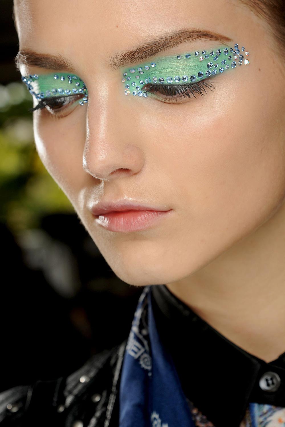 Backstage makeup at Christian Dior Spring/Summer 2013