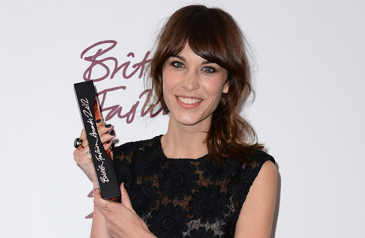 Alexa Chung rocking Nails Inc Leather Polish in Black