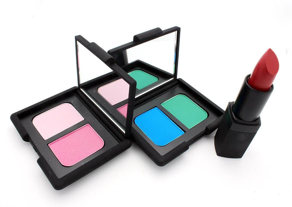NARS Spring 2013 Bouthan Duo Eyeshadow, Mad Mad World Duo Eyeshadow and Dressed to Kill Lipstick