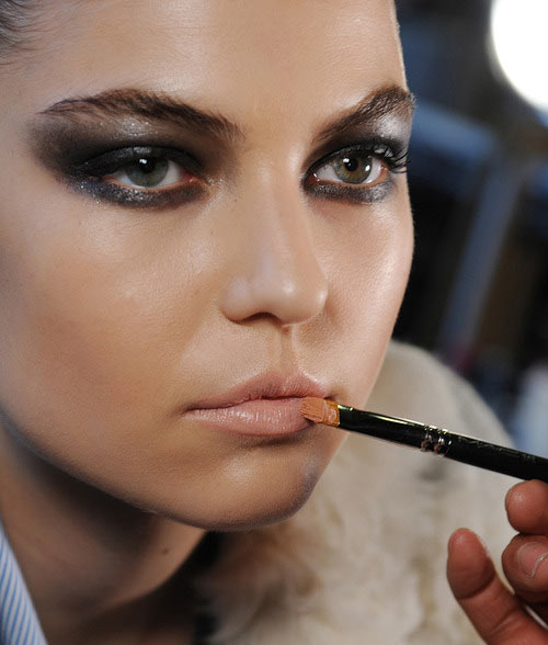 Donna Karan Fall 2013 backstage makeup