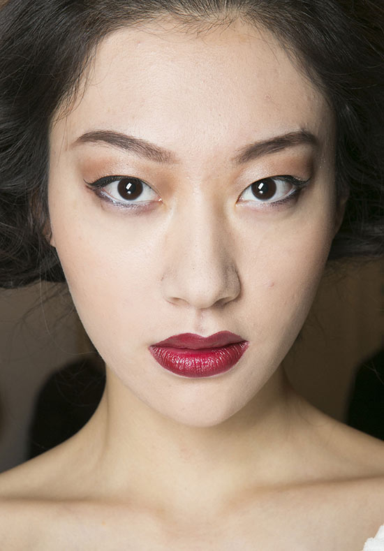 50s glamour makeup at Douglas Hannant A/W 2013