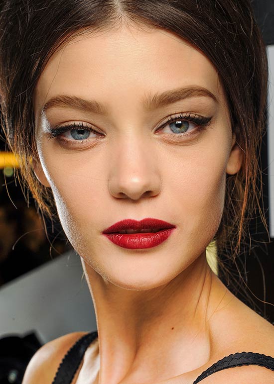 Dolce & Gabbana Fall 2013 runway makeup look