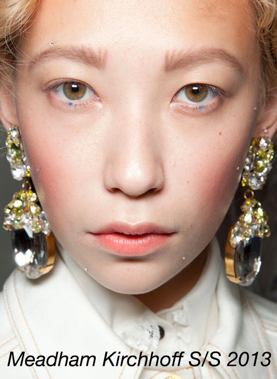 Meadham Kirchoff Spring 2013 runway makeup