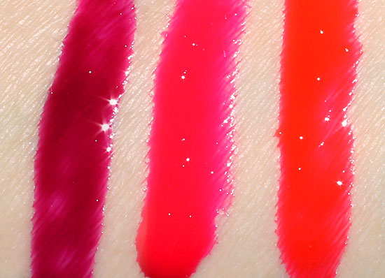 OCC Rhythm Box, New Wave and Jealous Stained Gloss Lip Tar swatches