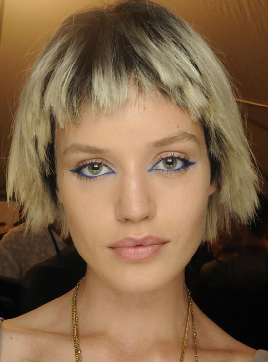 Royal blue Eyeliner at Marc Jacobs S/S '14