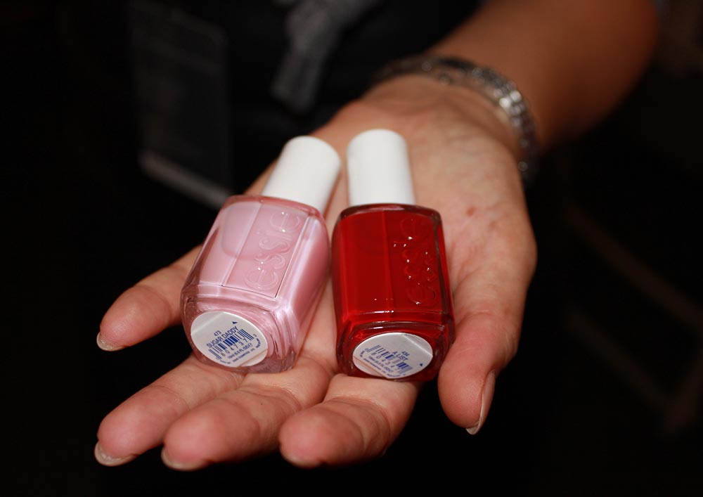 Essie backstage at Naeem Khan S/S 2014