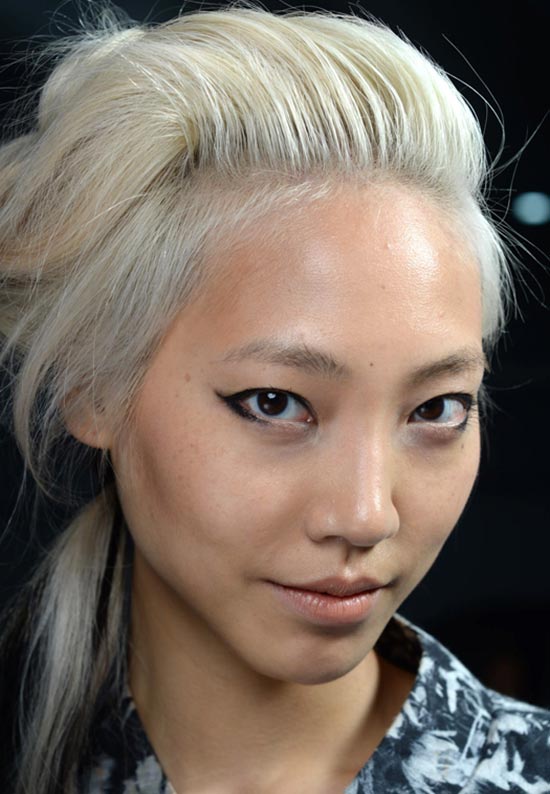 Graphic eyeliner at Rodarte S/S 2014