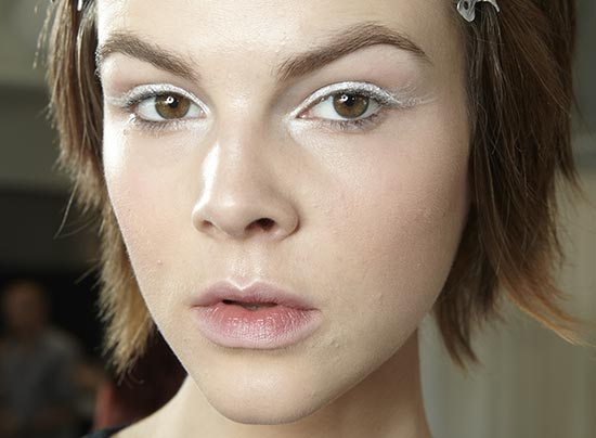 White eyeshadow at Tibi S/S 2014