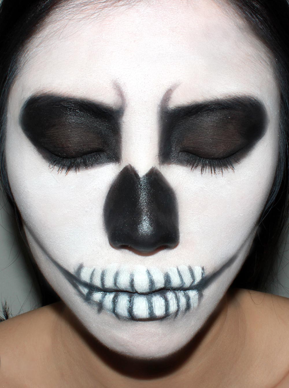 Halloween skeleton makeup tutorial
