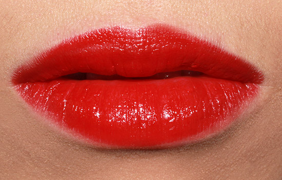 NARS Future Red Cinematic Lipstick Lip Swatch