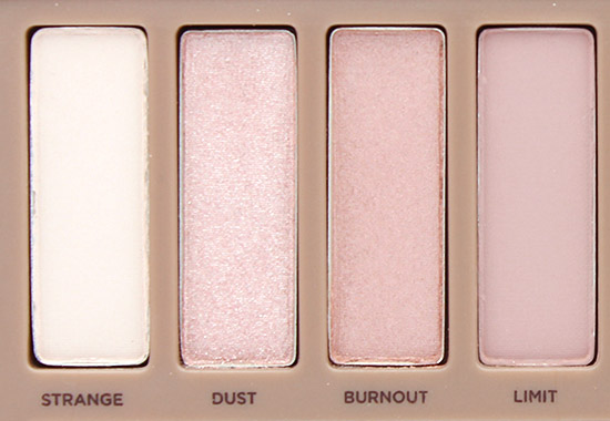 Urban Decay Naked 3 Strange, Dust Burnout and Limit Eyeshadows