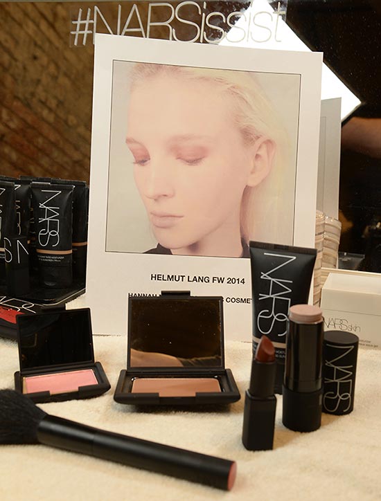 Helmut Lang A/W '14 backstage makeup by NARS