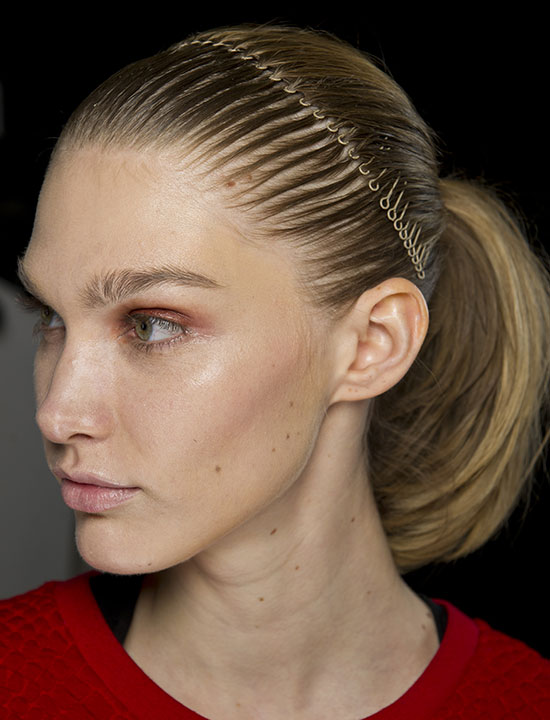 Helmut Lang A/W '14 runway hair