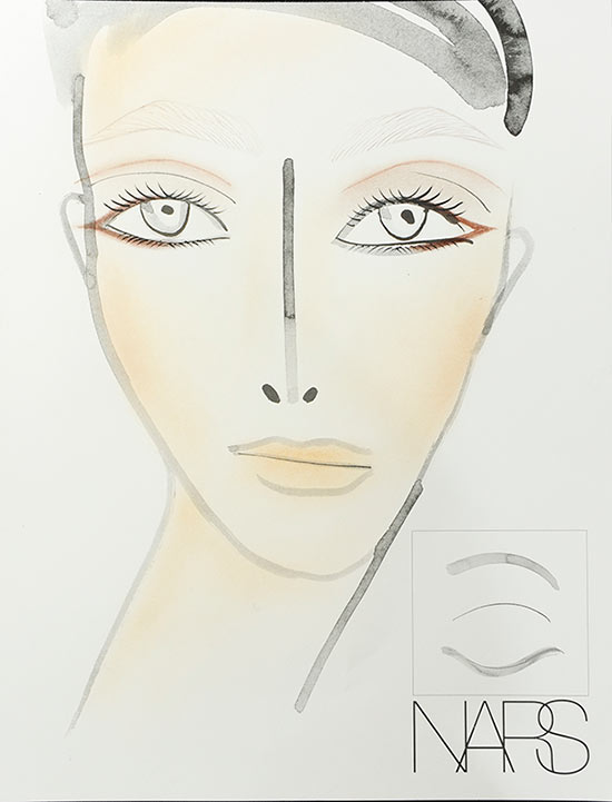 Marc Jacobs A/W '14 makeup facechart