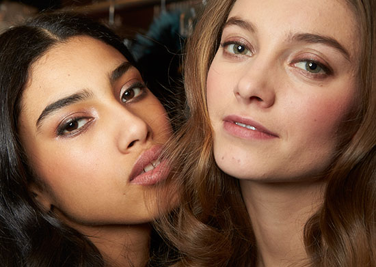 Monochrome makeup look at J. Mendel A/W '14