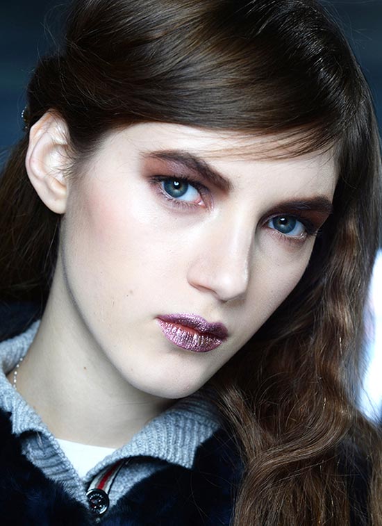 Dramatic reddish brown Eyes At Rodarte A/W '14