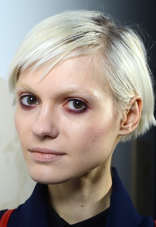 smudgy eye makeup at Rachel Comey AW 14