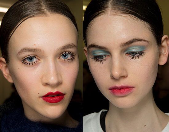 Spidery Lashes at Prada A/W '14