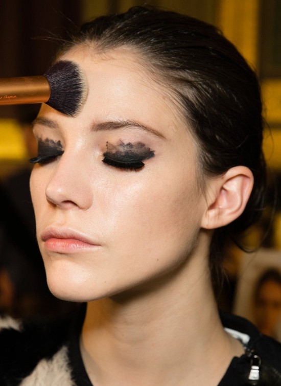 Lanvin A/W '14 backstage beauty