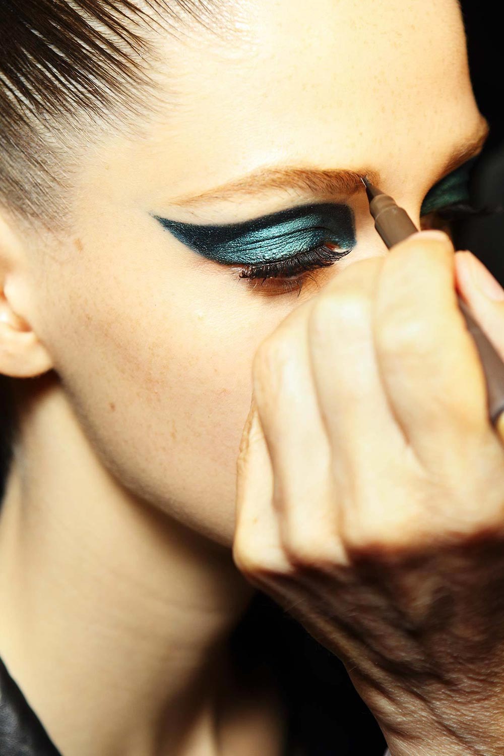 Makeup by Pat McGrath at Atelier Versace Fall 2014 Couture