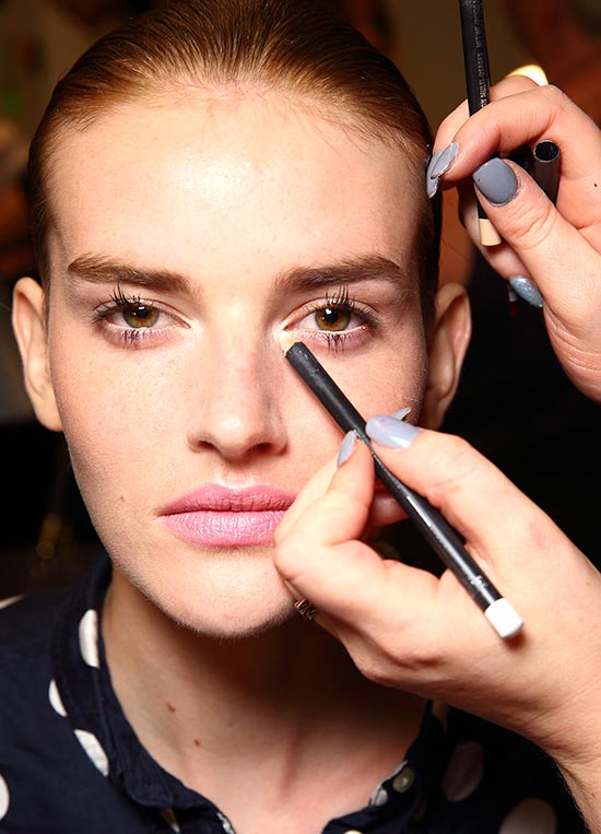 Backstage makeup by MAC at Altuzarra Spring/Summer 2015