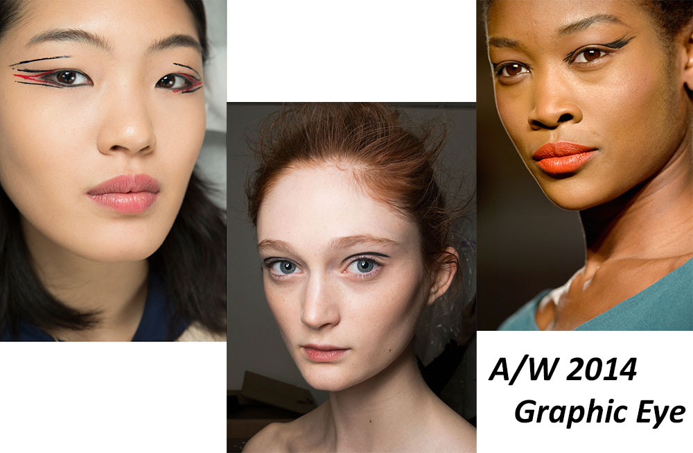 A/W 2014 Runway Graphic Eyeliner Makeup trend