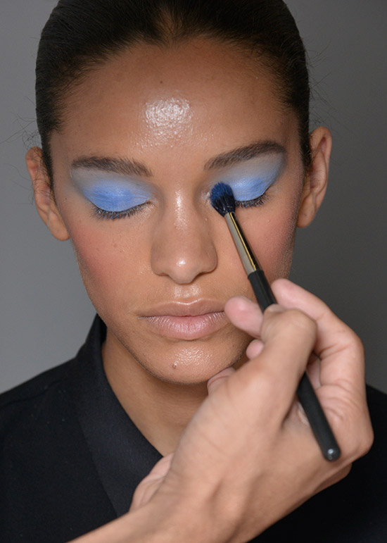 Blue eyeshadow at Dannijo Spring/Summer 2015