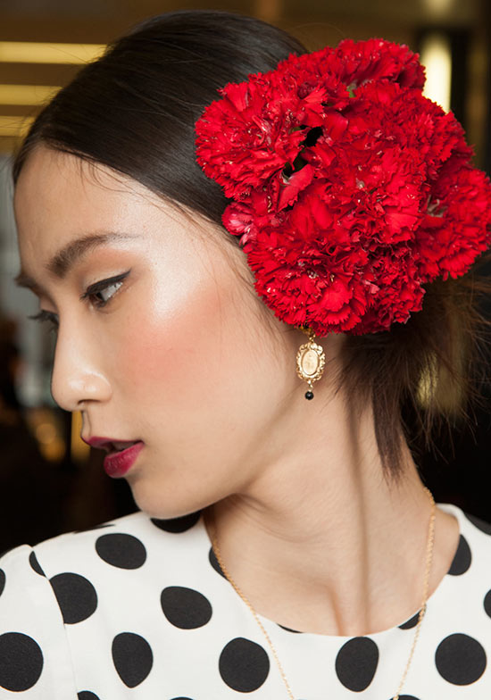 Dolce & Gabbana Spring/Summer 2015 makeup look