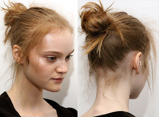 Flyaway knot by TRESemme at 3.1 Phillip Lim Spring/Summer 2015