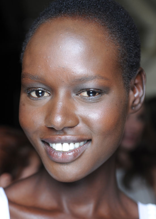 Backstage beauty at Naeem Khan Spring/Summer 2015