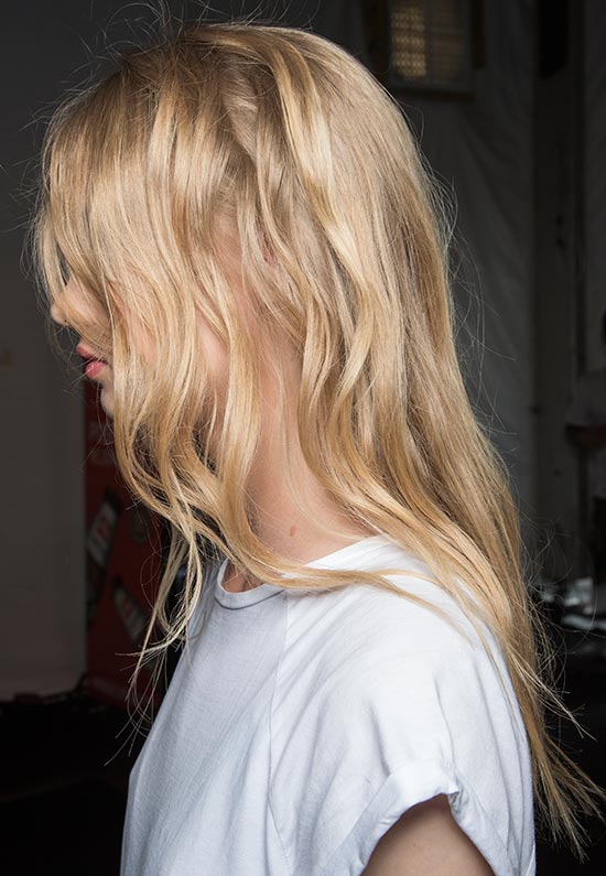 Sexy bedhead at Rebecca Minkoff Spring/Summer 2015