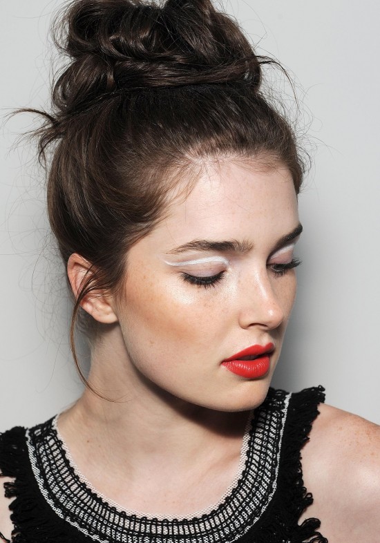 Yoana Baraschi Spring/Summer 2015 backstage makeup