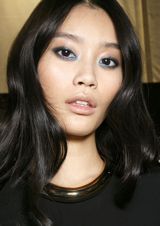 Blue eye makeup at Elie Saab Summer/Spring 2015