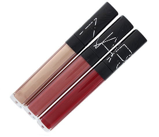NARS Holiday 2014 Lip Glosses in Soleil D'Orient, Corsica and Burning Love