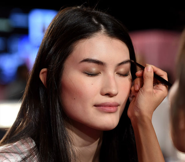 2014 Victoria's Secret Fashion Show backstage makeup