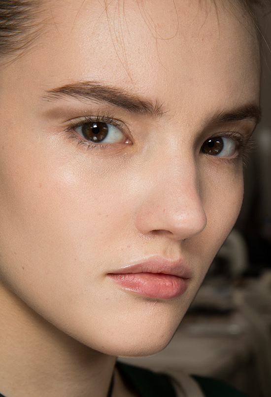 Nude makeup look at Christian Dior Spring 2015 Couture