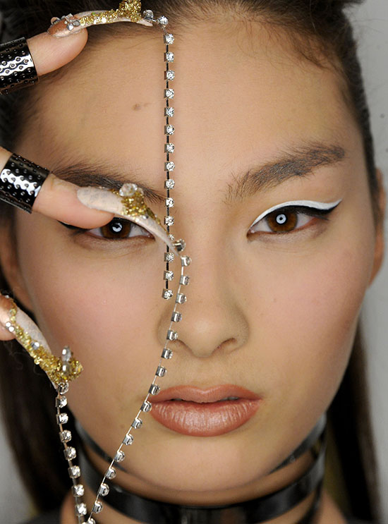 3D Nail art at The Blonds A/W 2015